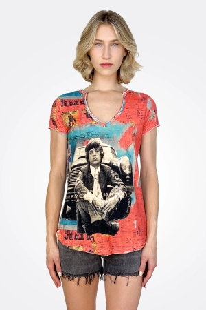 V Neck Tee - MJ Rock
