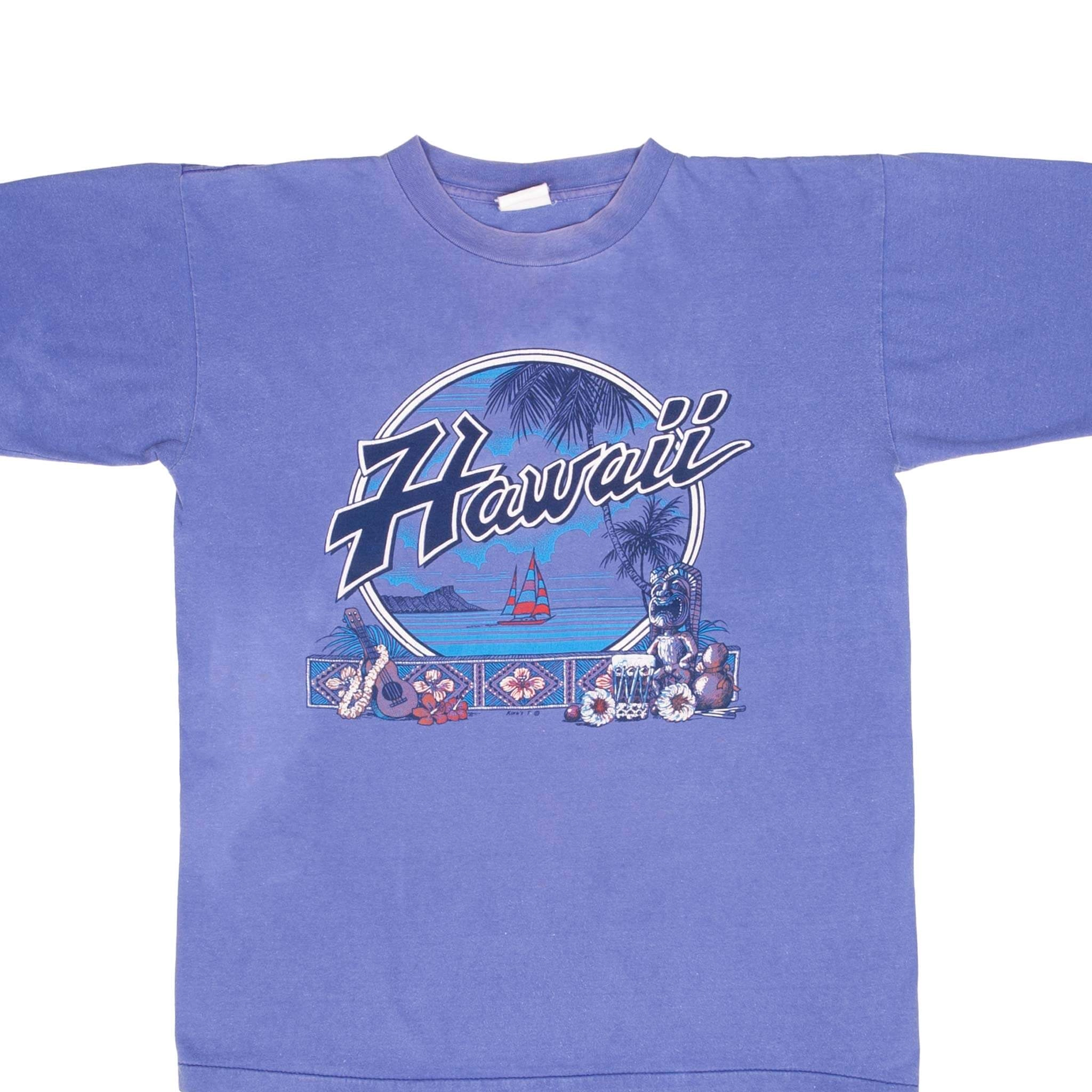 VINTAGE HAWAII GRAPHIC TEE SHIRT  1990S SIZE LARGE
