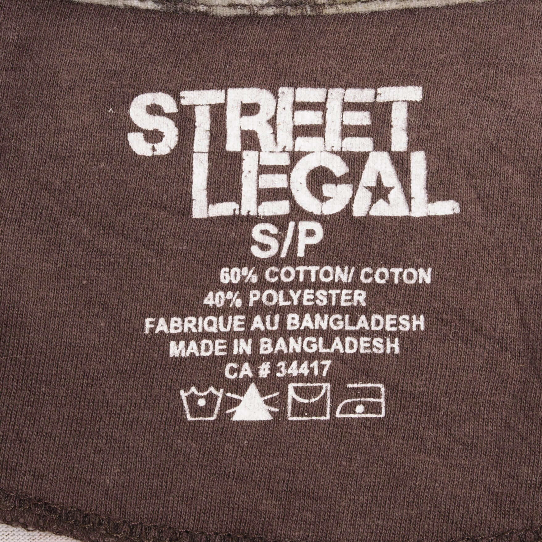VINTAGE HUNTING STREET LEGAL CAMO LONG SLEEVE POCKET TEE SHIRT SIZE SMALL