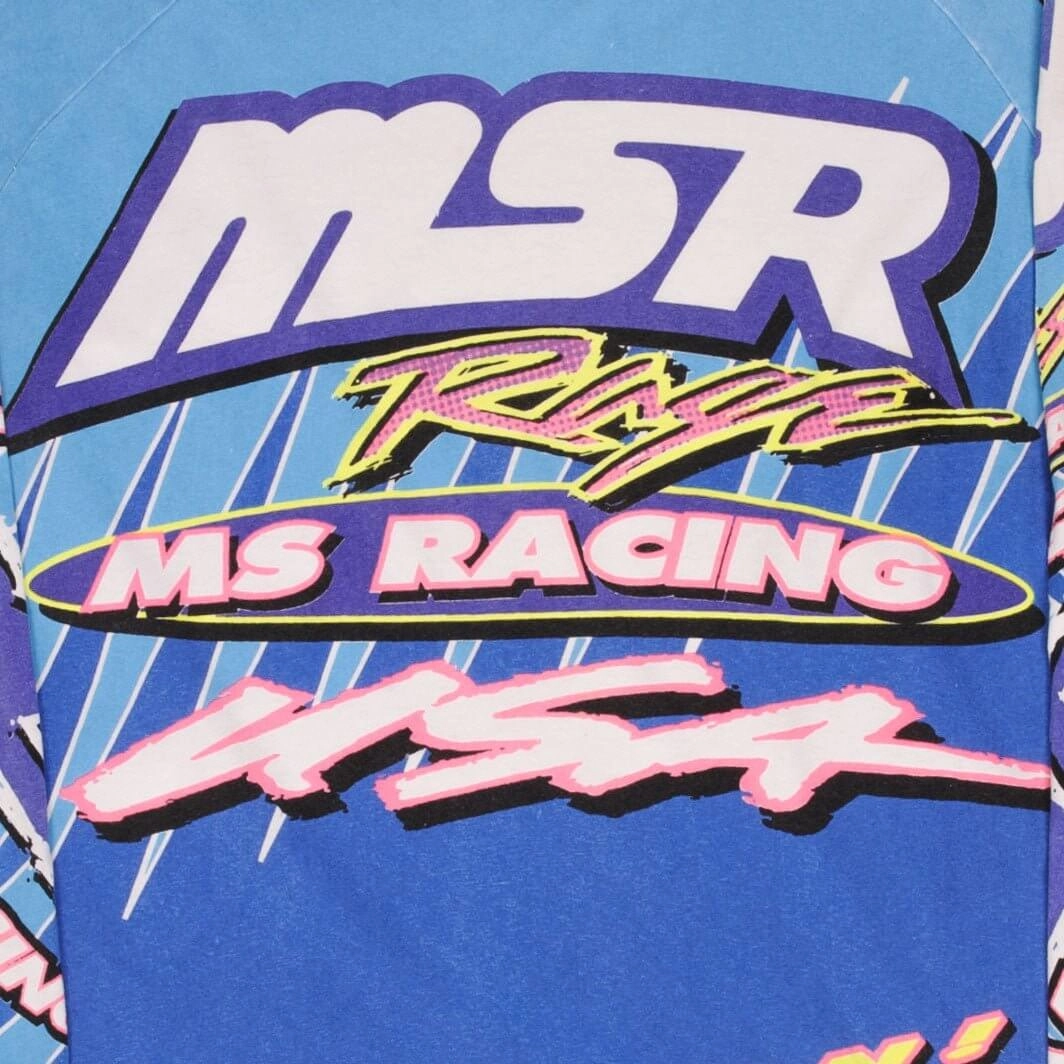 VINTAGE MOTOCROSS MSR RACING RAGE LONG SLEEVES TEE SHIRT 1990S XL MADE IN USA
