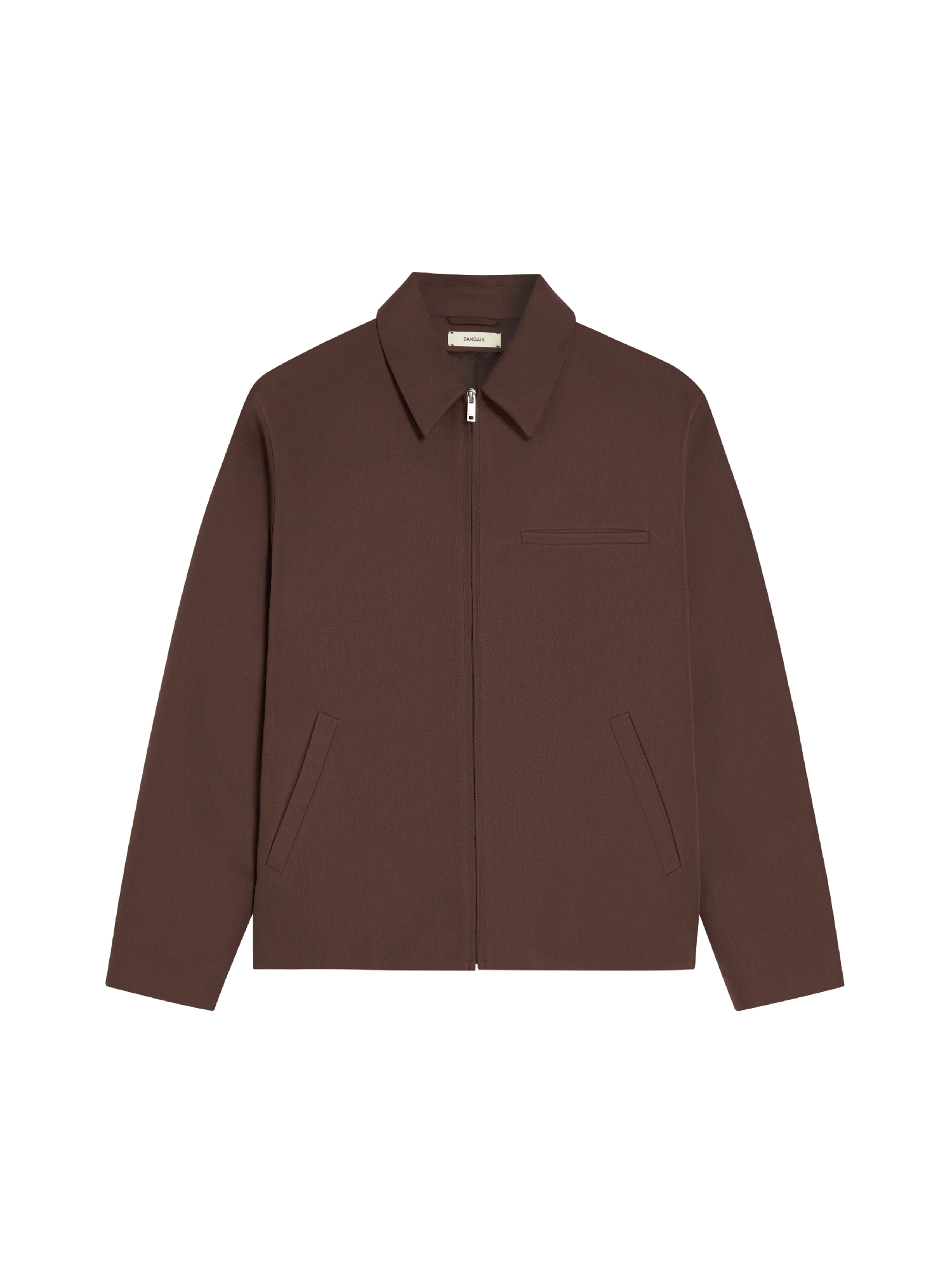 Womens Organic Cotton Harrington Jacket—chestnut brown