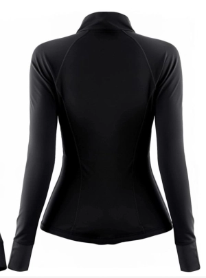 Women's Valuetainment VT Logo Black Performance Full Zip Up Jacket