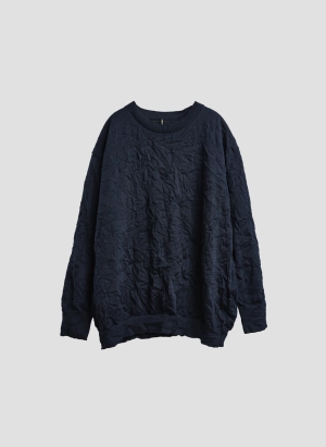 Wrinkle Polyester Dry Knit Pullover