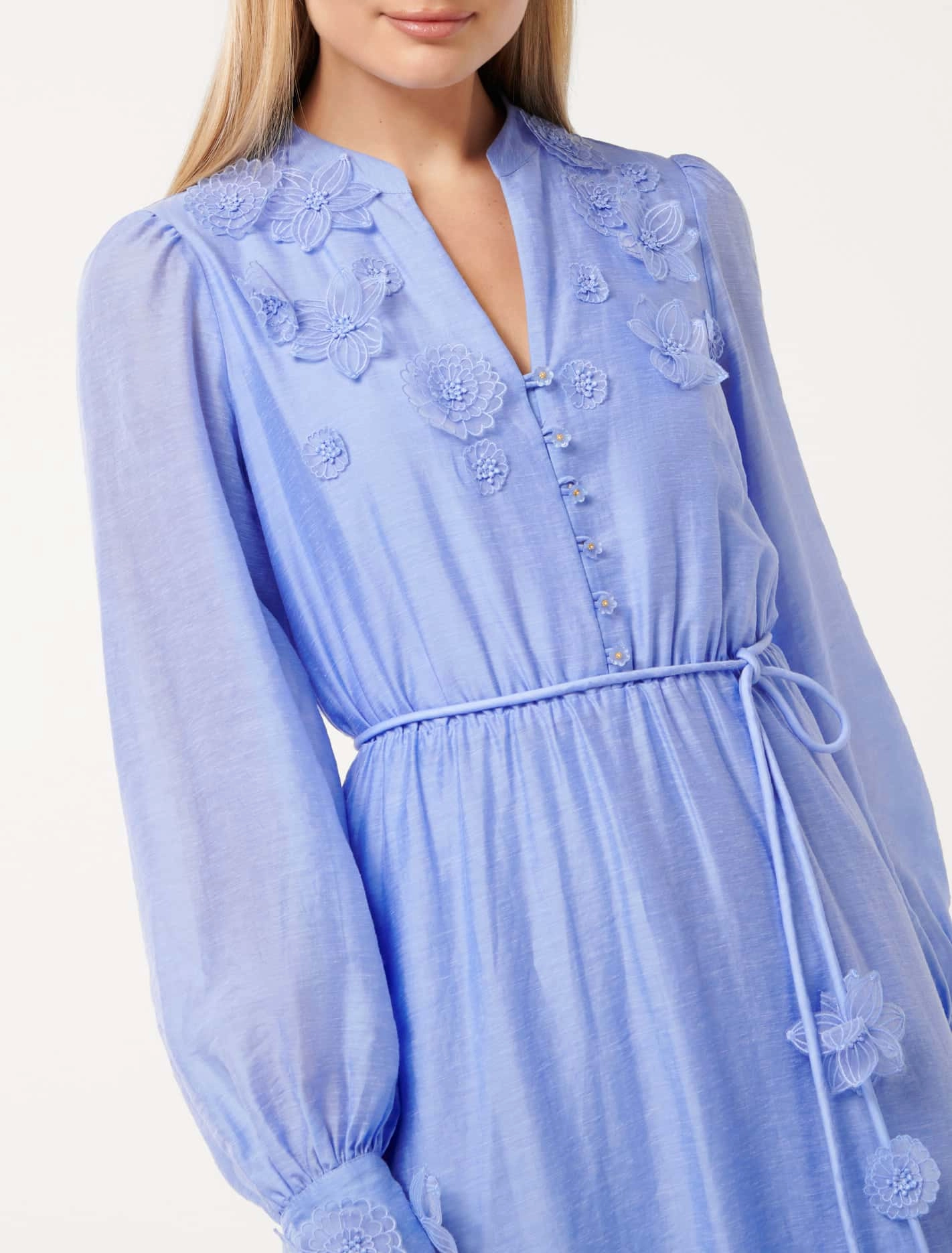 Yasmin Floral Applique Midi Dress